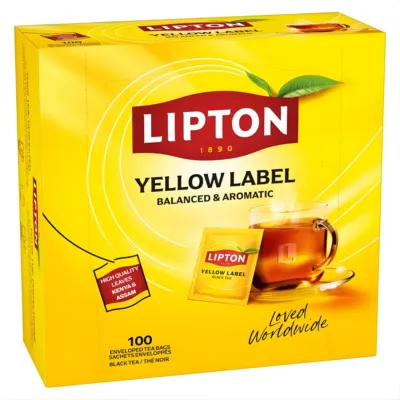Lipton Feel Good Selection Thee Yellow Label (100 stuks)