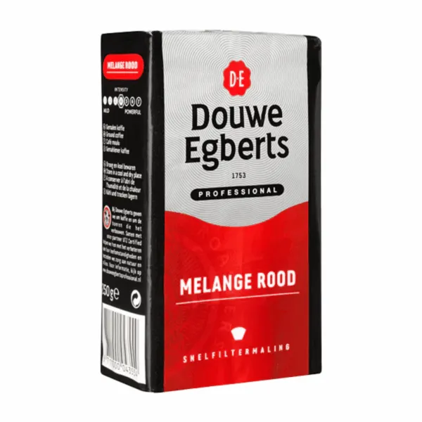 Douwe Egberts Melange Rood Snelfilter (24x 250gr)