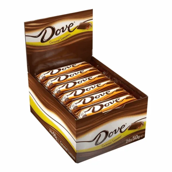 Dove Liaison Caramel Chocoladereep (24x 50gr)