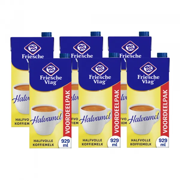 Friesche Vlag Halvamel Pak (6x 930ml)