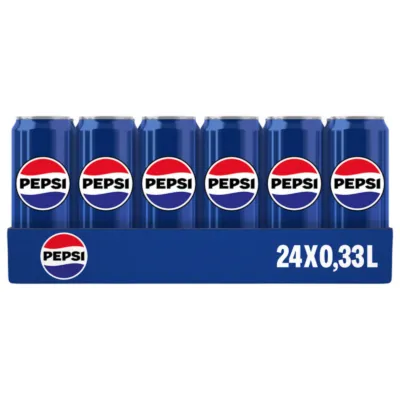 Tray blikjes pepsi regular voorkant