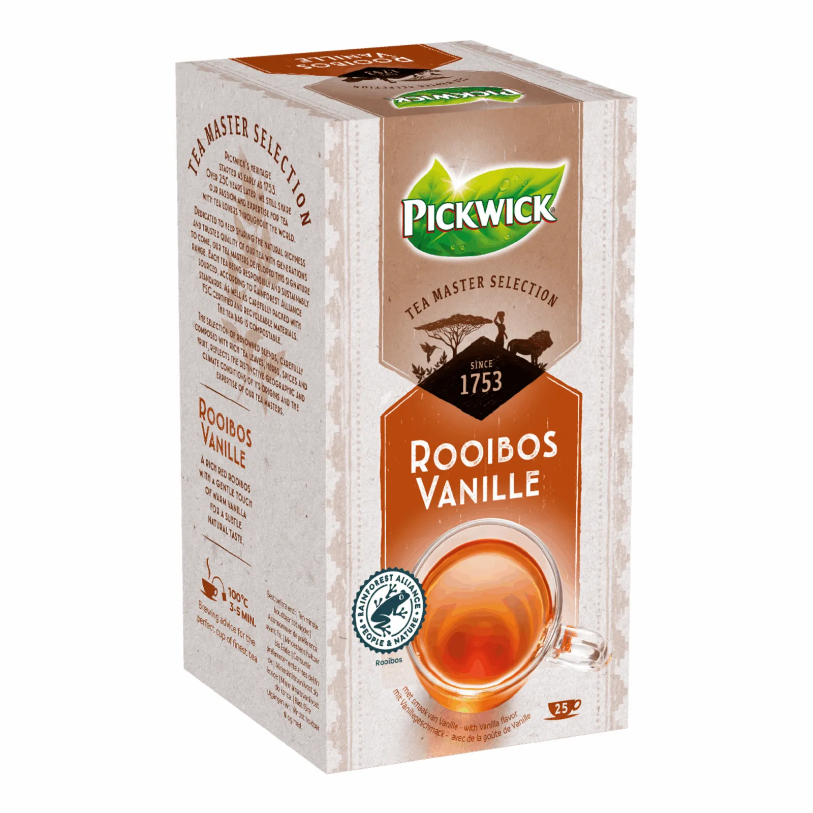 Pickwick Tea Master Selection Rooibos Vanille (4×25 stuks)