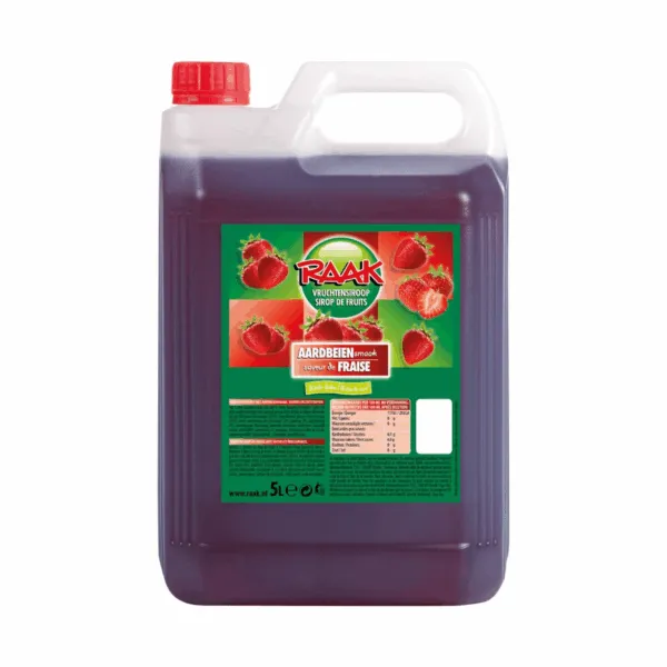Raak Vruchtensiroop Aardbeien (5 liter)