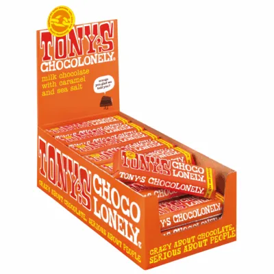 Tony’s Chocolonely Karamel & Zeezout (35x 47gr)