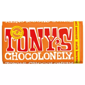 Tony's Chocolonely Reep Melkchocolade Karamel & Zeezout (15x 180gr)