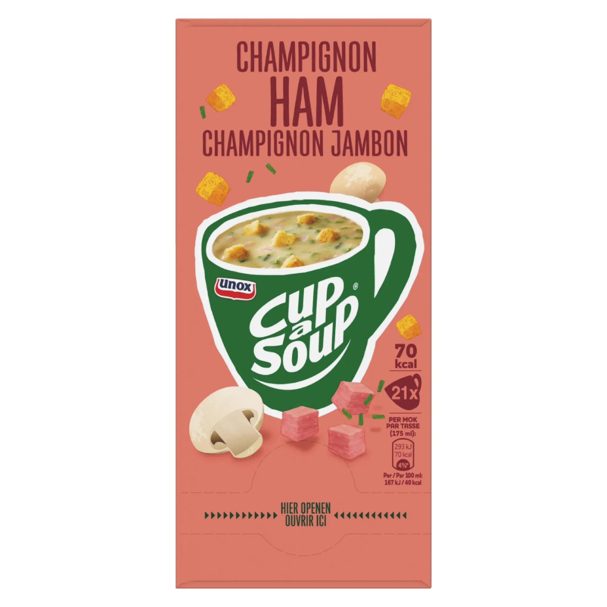 Unox Cup-a-Soup Champignon Ham (21x 175ml)