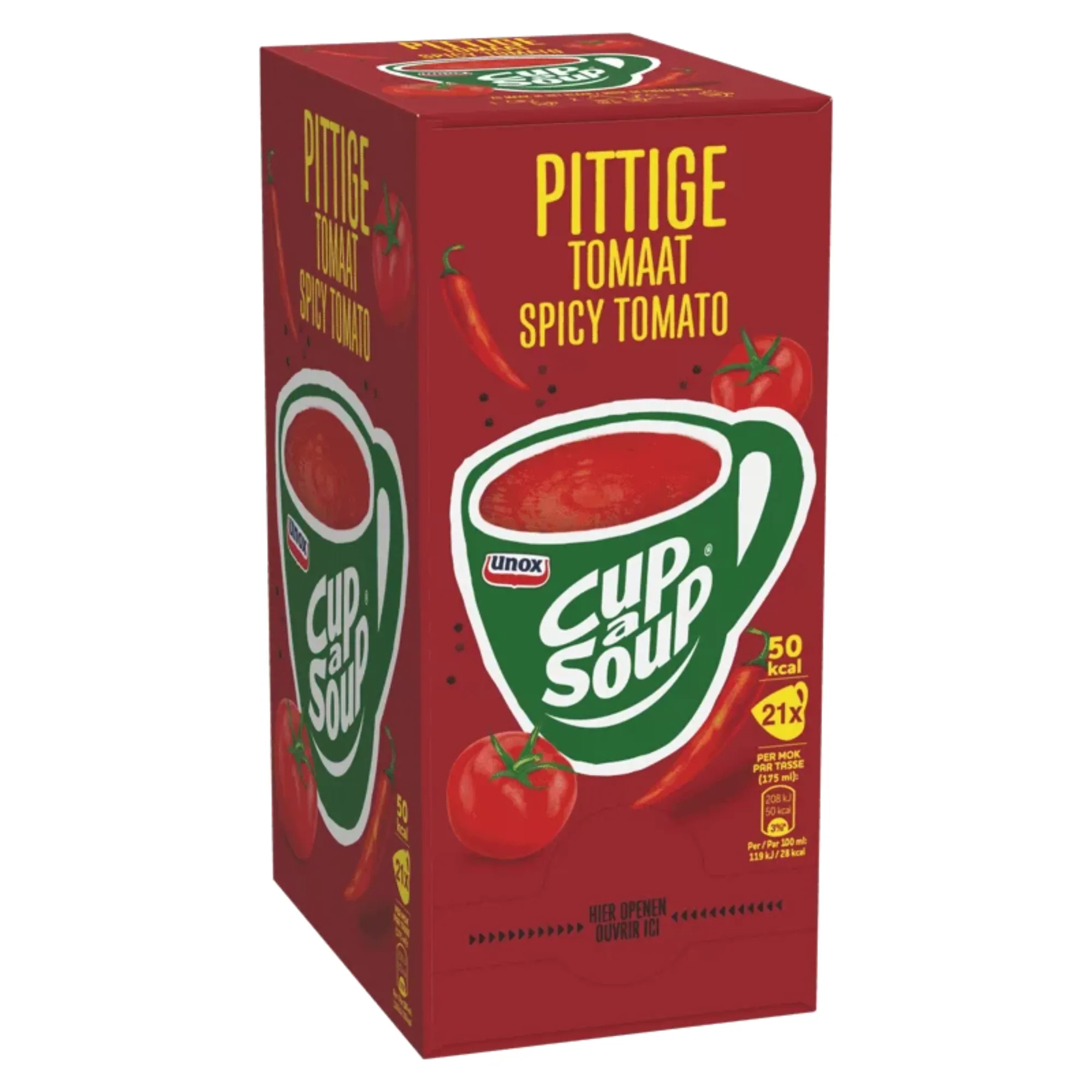 Unox Cup-a-Soup Pittige Tomaat (21x 175ml)