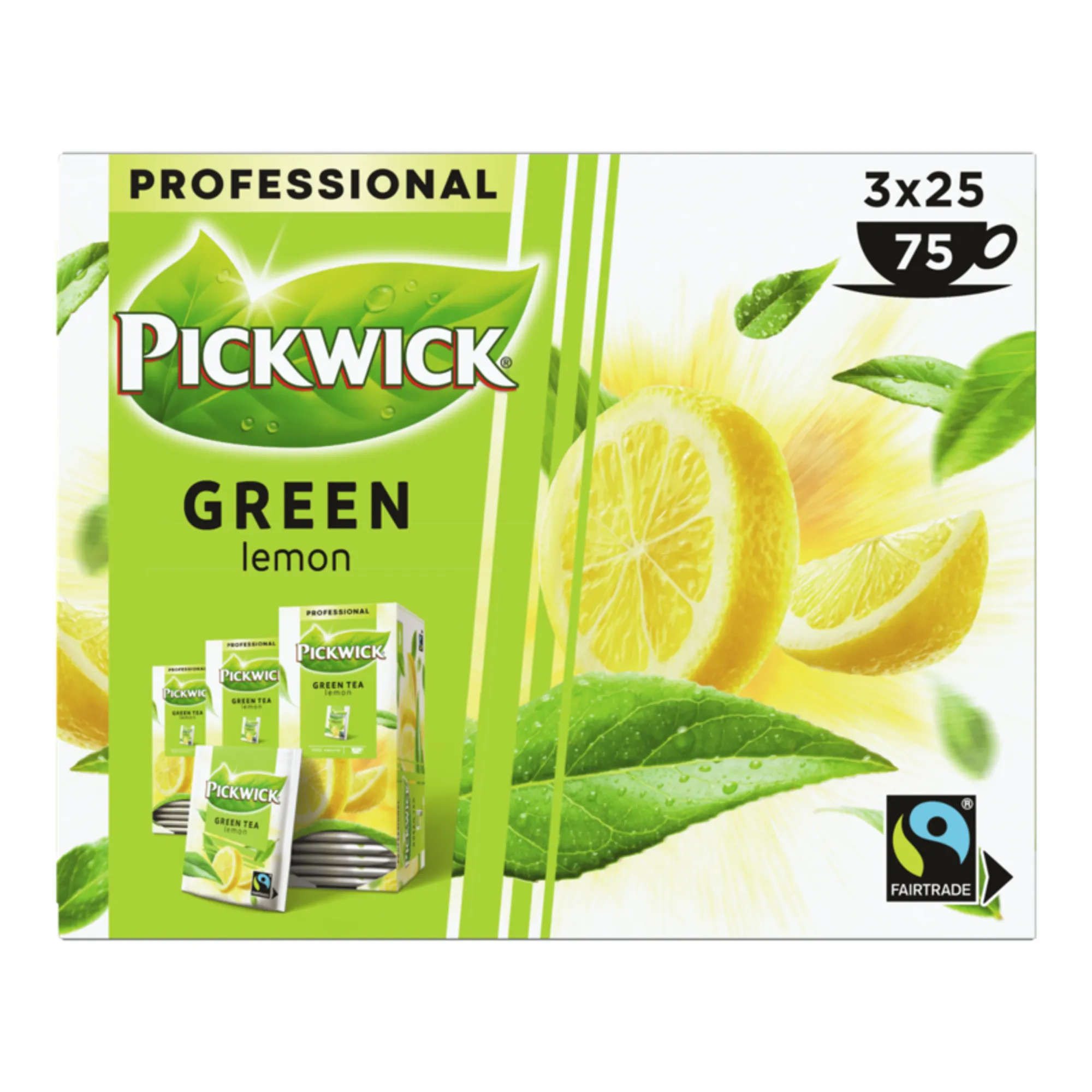 Pickwick Professional Groene Thee Lemon (75x2gr)
