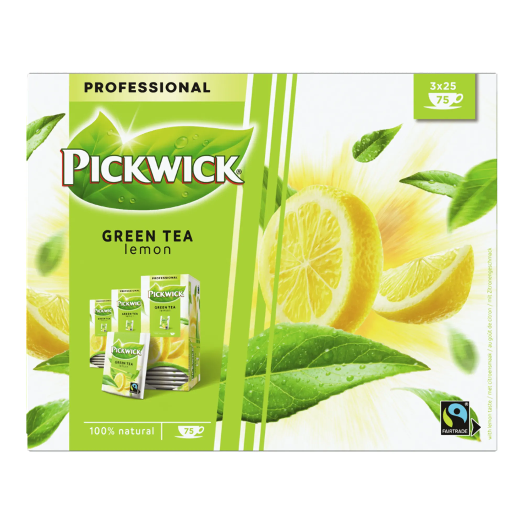 Pickwick Professional Groene Thee Lemon (75x2gr)