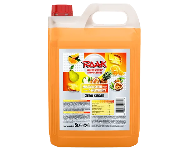 Raak Siroop Zero Multivruchten (5 liter)