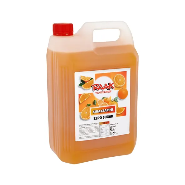 Raak Sirop de Fruits Zéro Sucre Orange (5 litres) - Grossiste