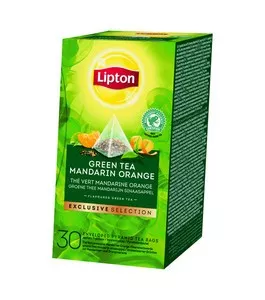 Lipton tea exclusive selection green tea mandarin orange 30 builtjes