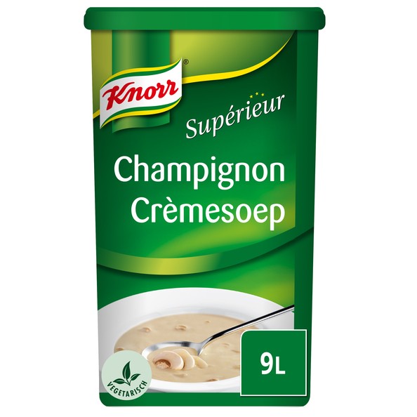 Knorr champignon creme soep 9 liter Groothandel Compliment.nl