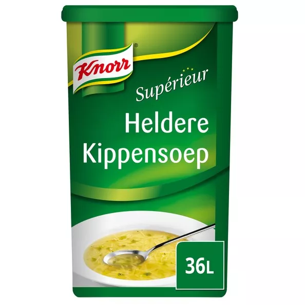 Soupe au poulet supérieure Knorr 18 litres.
