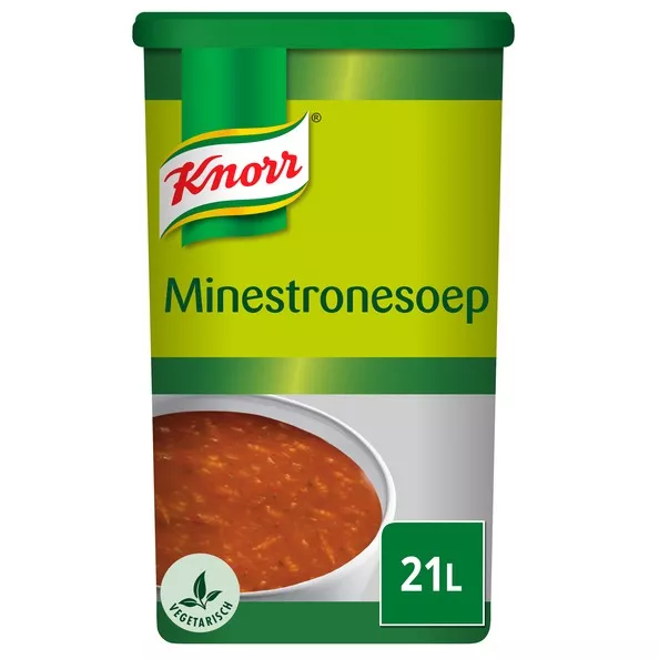 Knorr Minestrone Suppe 21ltr. - Großhandel Compliment.nl