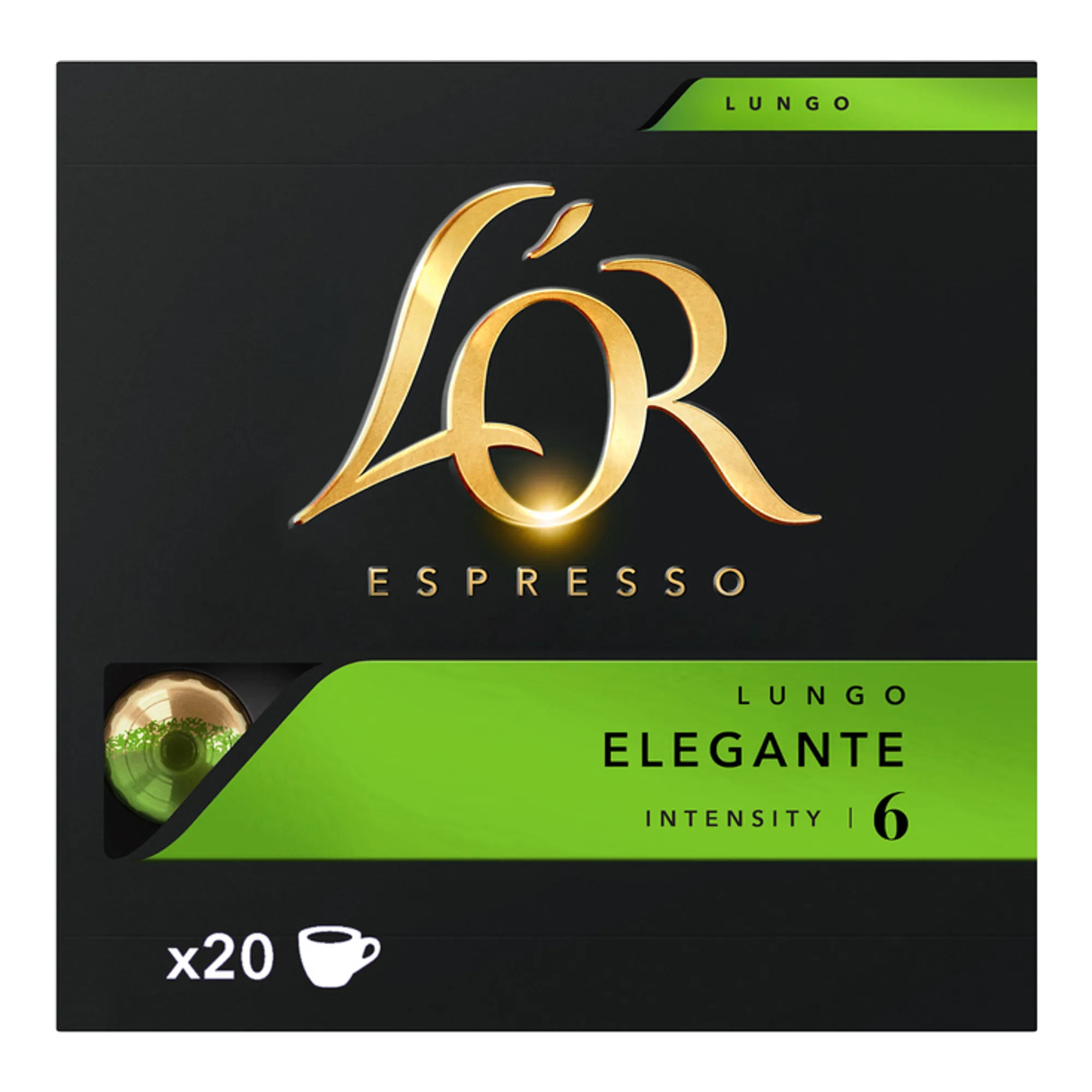 L'OR Espresso Lungo Elegante (20 cups)
