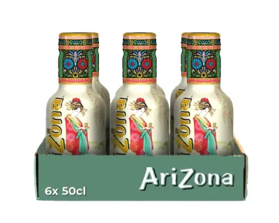 Arizona green tea with honey low calorie pet (6x50cl)