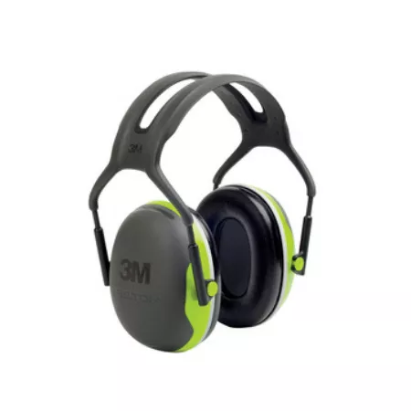 3M peltor gehoorkap X4 lime hoofdbeugel