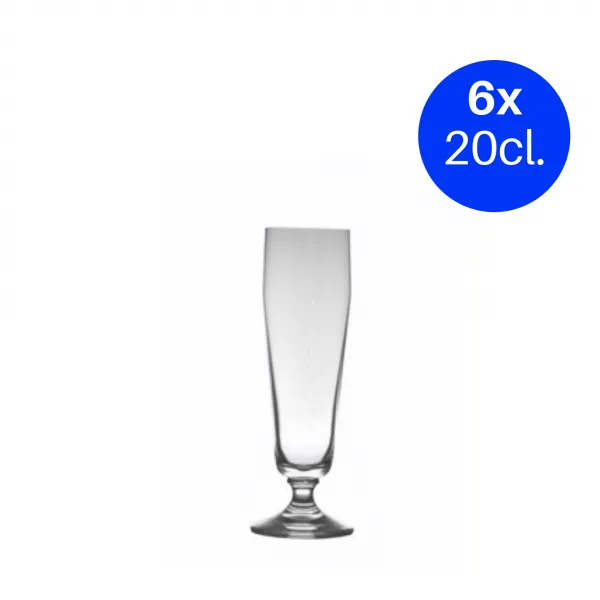 Bierwinst deluxe bierglas op voet 20 cl