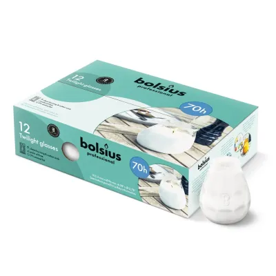 Bolsius Twilight Wit (12 stuks)