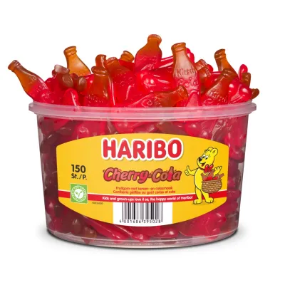 Haribo Kersen Cola (150 stuks)
