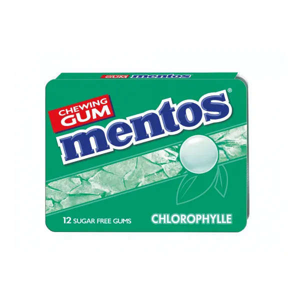 Mentos Gum Chlorophylle Blister (12 stuks)