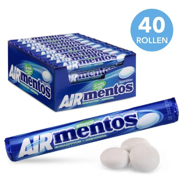 Mentos air action eucalyptus (40 rollen)