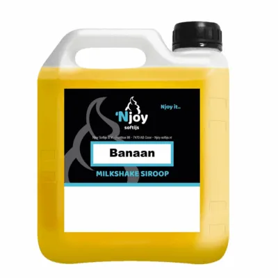 Njoy Milkshake Siroop Banaan (2 liter)