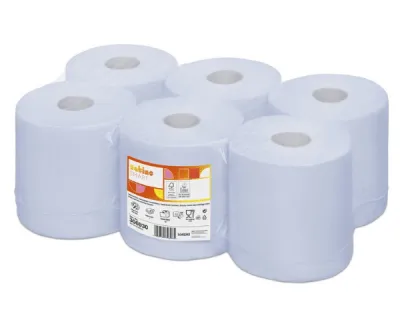 Satino Comfort Midi Poetsrollen Blauw 1-laags (6x300m)