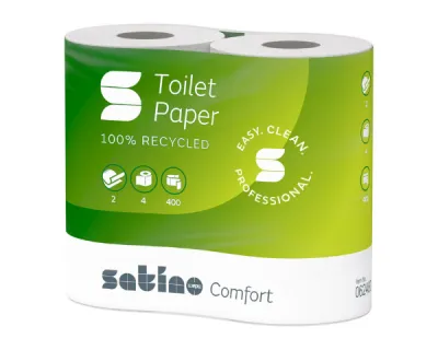 Satino toiletpapier recycled 2 laags 400 vel (40x 400 vel)