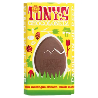 Tony’s Chocolonely Melk Meringue Citroen Paasreep (15x 180gr)