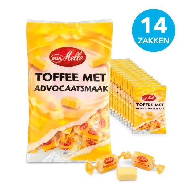 Van melle advocaat toffee zak 250 gr