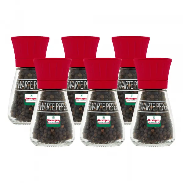 Verstegen Peper Zwart Molen (6x 40gr)