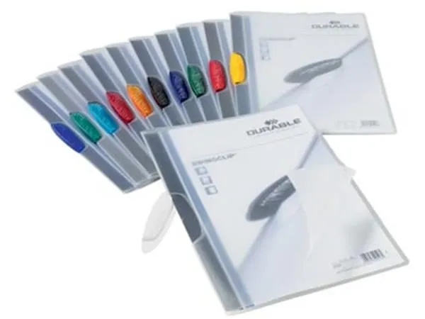 Durable klemmap Swingclip geassorteerde transparan