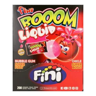 Fini Liquid Aardbei Superzuur Gum (200 stuks)