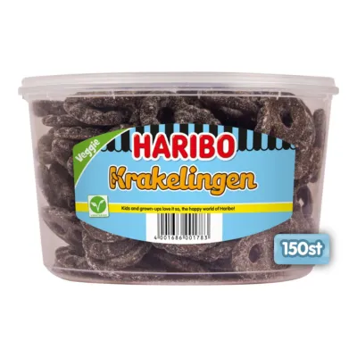 Haribo Drop Krakelingen (150 stuks)