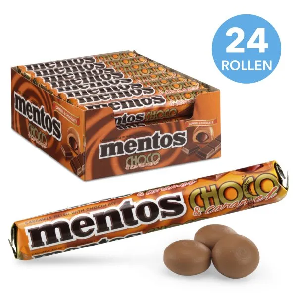 Mentos choco & caramel rol (24x 38gr)