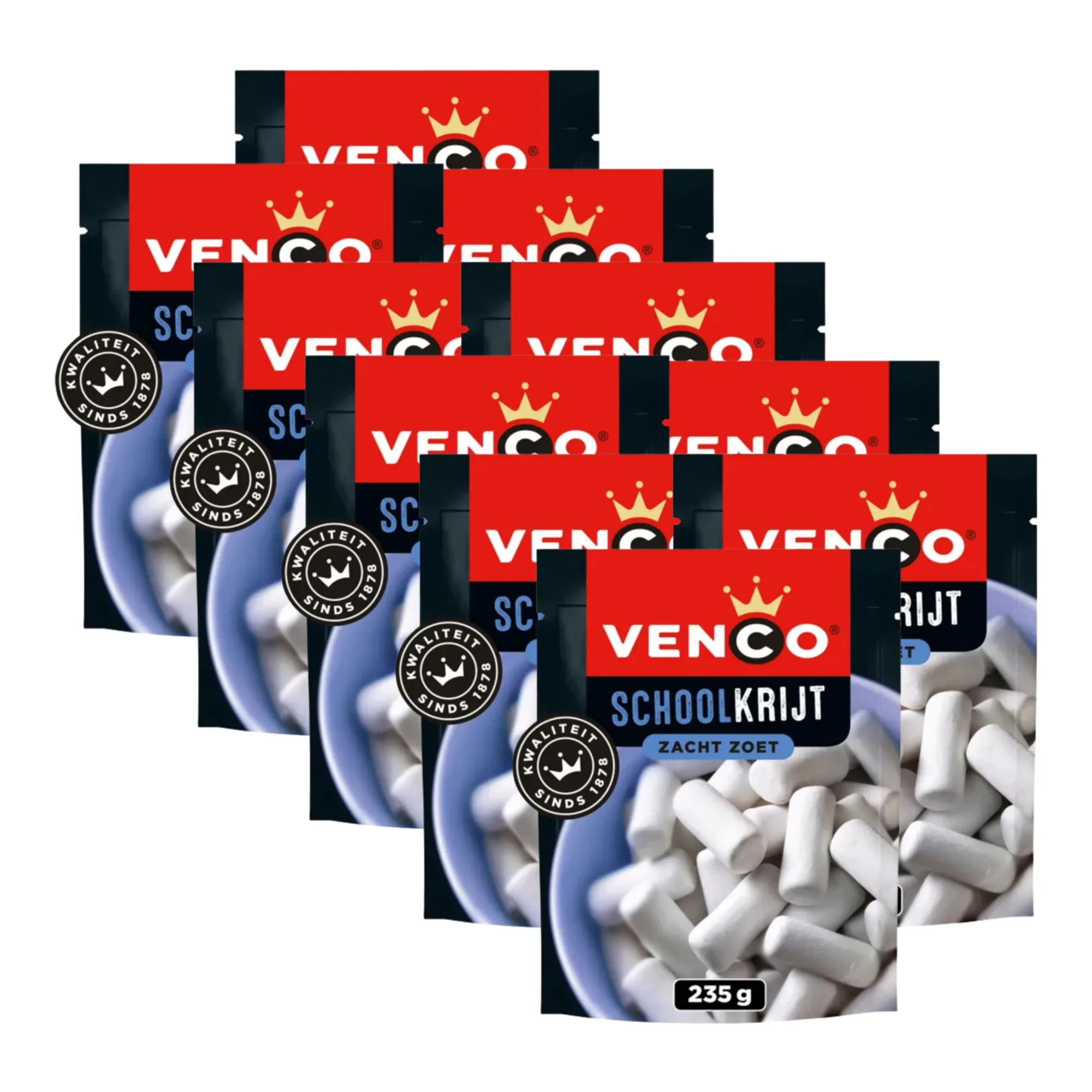 Venco schoolkrijt stazak (10x235gr)