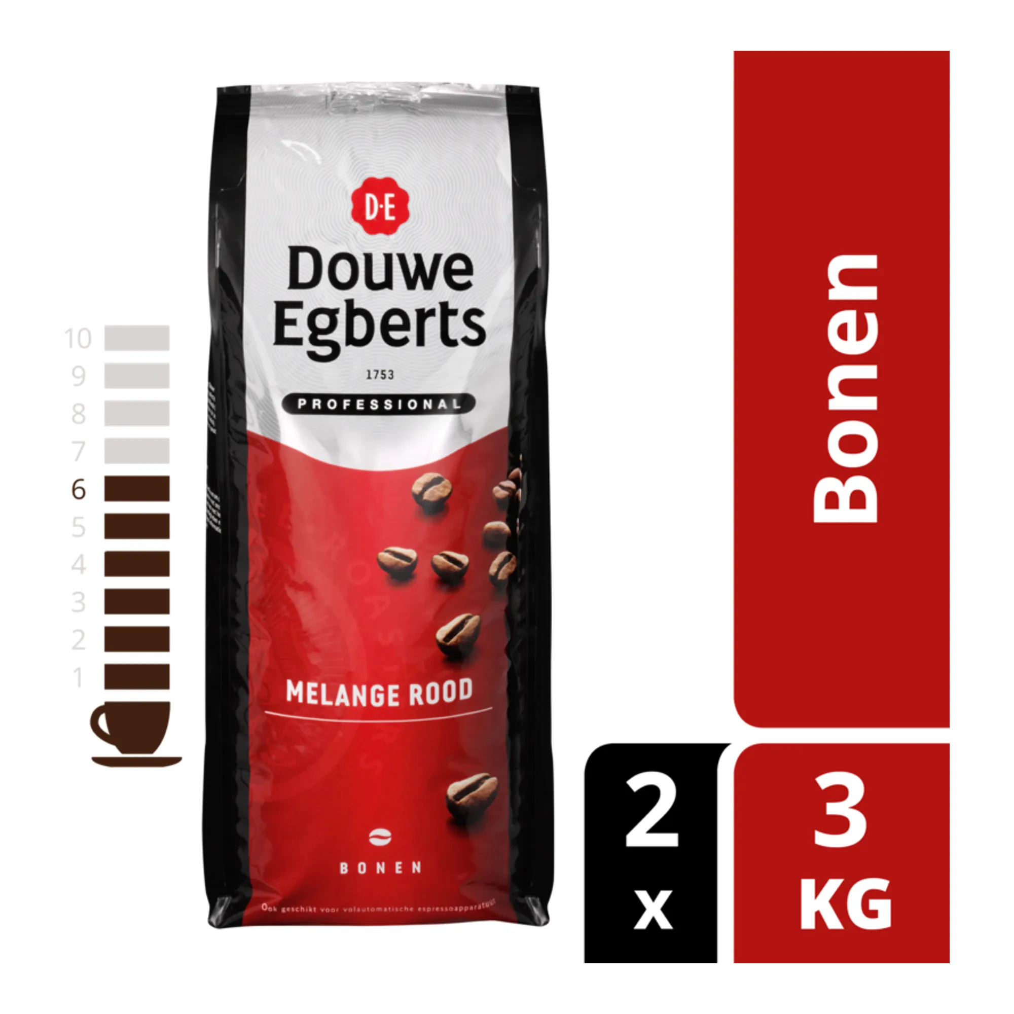 Douwe Egberts Melange Rood Bonen (2x 3kg)
