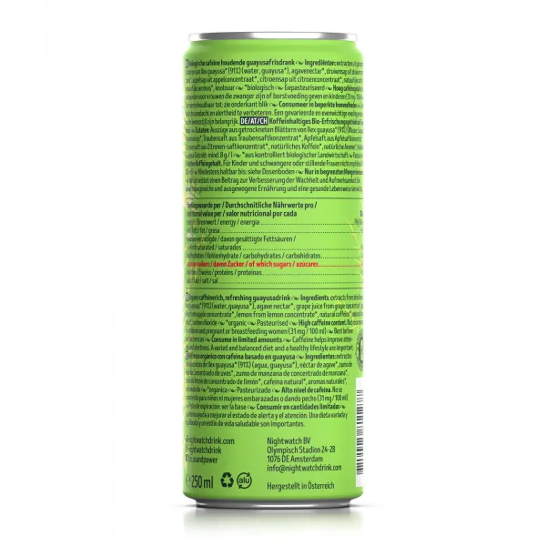 Nightwatch Plant Based Energy Drink Blik (24x 25cl)