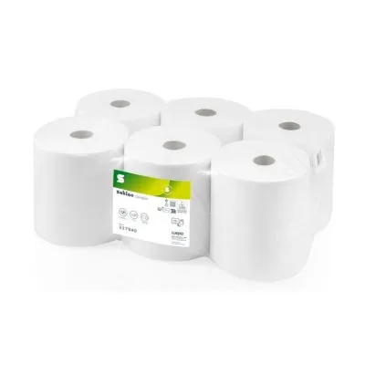Satino PT1 comfort handdoekrol 2 laags wit (6x 150m)