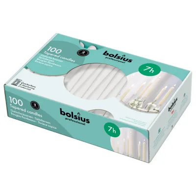 Bolsius Professional Gotische Kaars Wit (100 stuks)