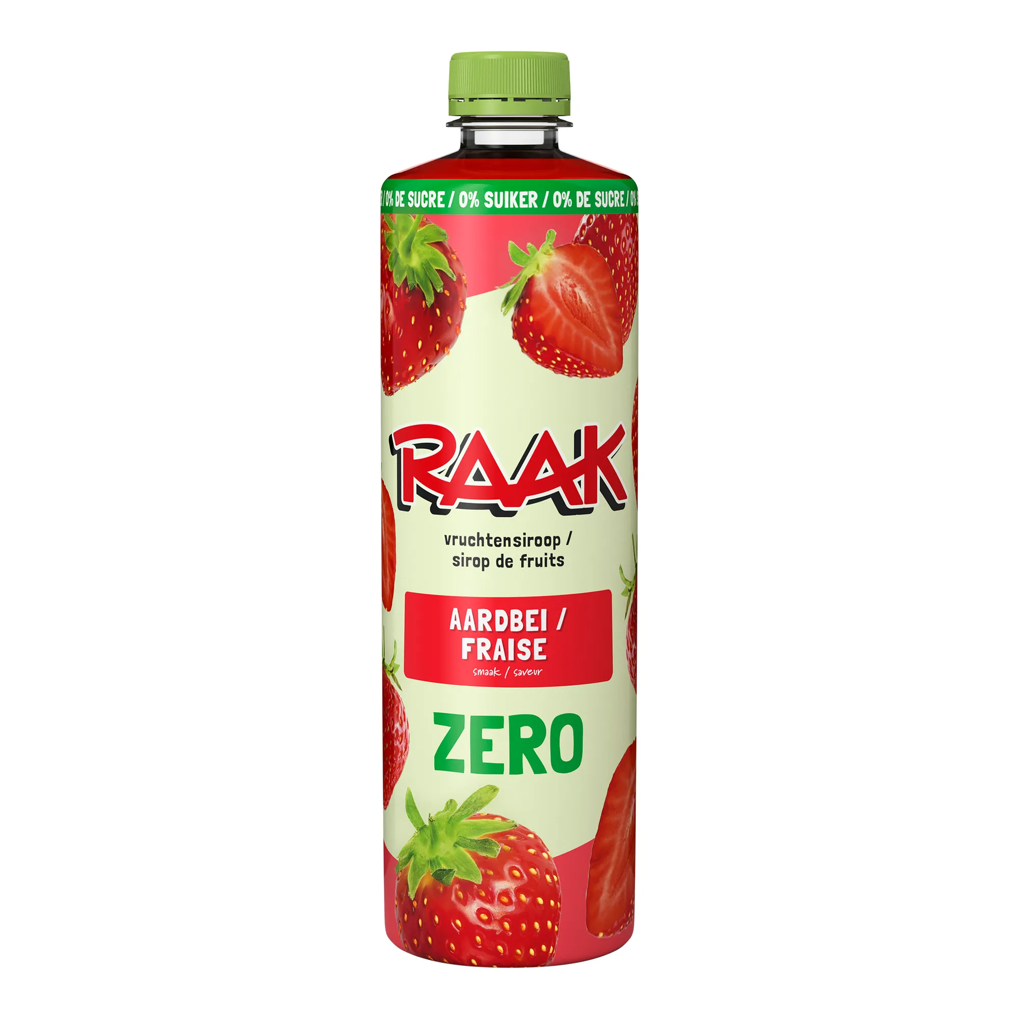 Raak Vruchtensiroop Aardbeien Zero Sugar (6x 750ml)