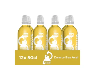 Vitamize focus zwarte bes acai pet (12x 500ml)