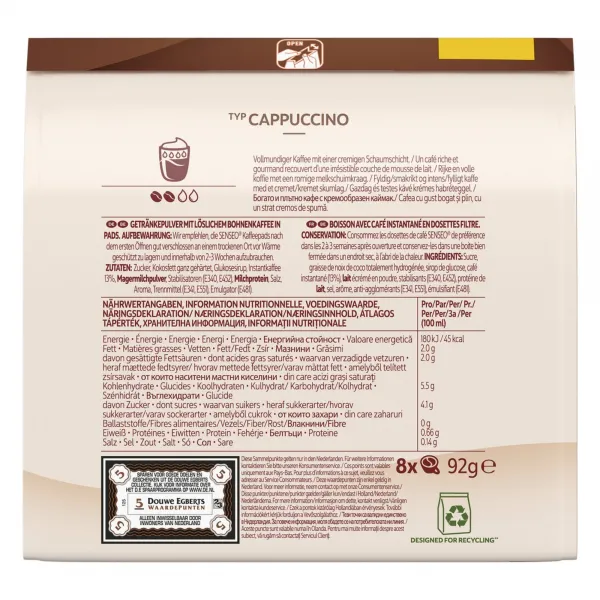 Douwe Egberts Senseo Cappuccino (10×8 pads)