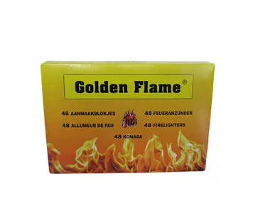 Allume-feu blanc Golden Flame (24x 48 pièces) - Grossiste