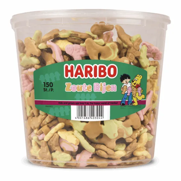 Haribo Schuim Zoute Rijen (150 stuks)
