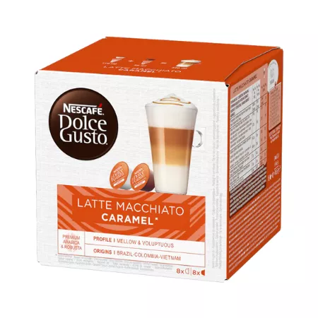 Nescafe Dolce Gusto Latte Macchiato Caramel 3x 16 cups Wholesale Compliment