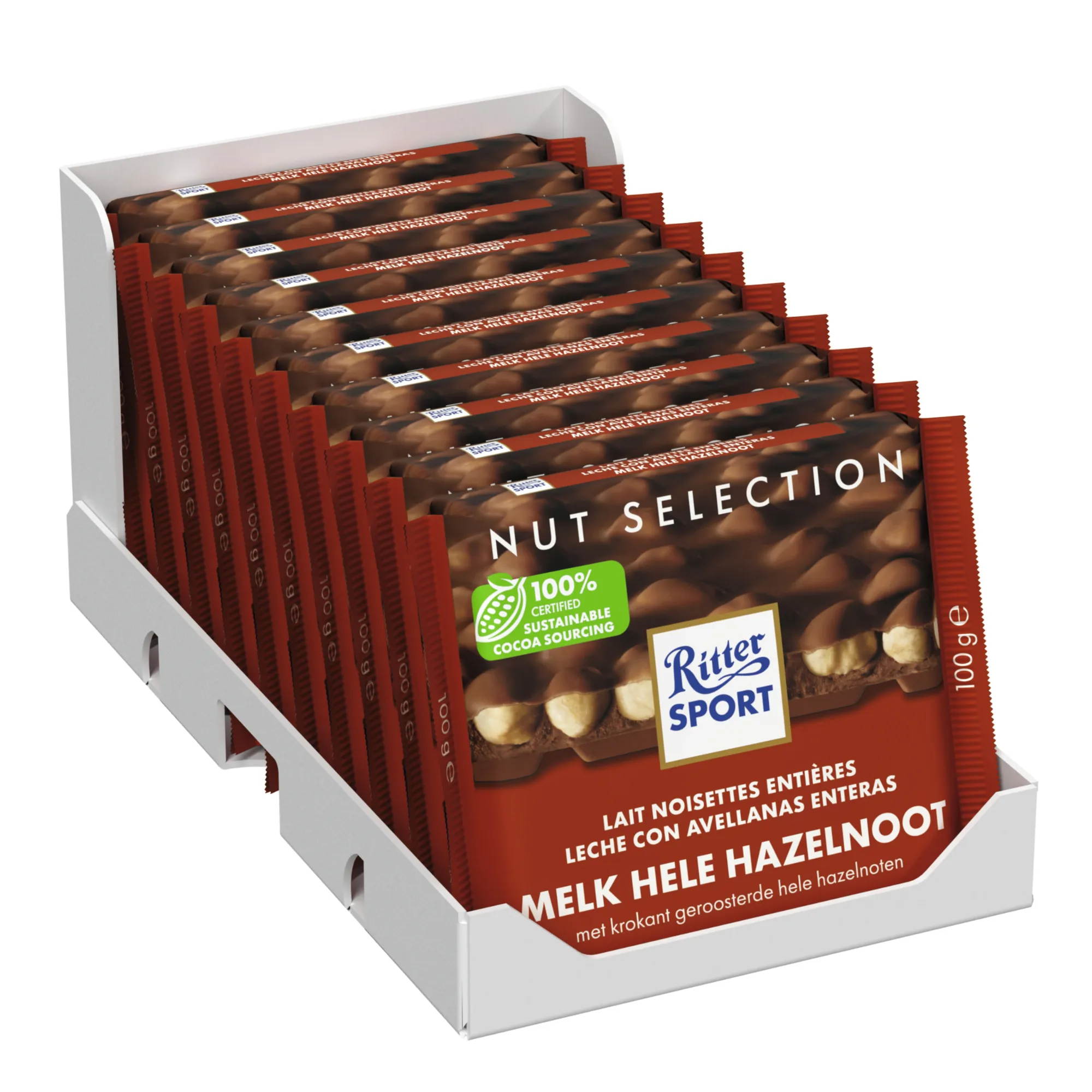Ritter sport melk hele hazelnoten