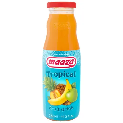 Flesje Maaza tropical voorkant